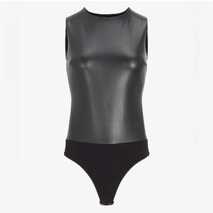 NWT Express Faux Leather Bodysuit